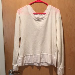 *NEVER BEEN WORN* white light weight sweatshirt